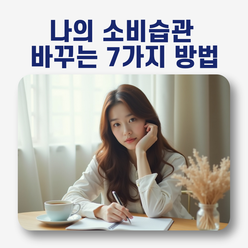가계부 작성하면서 고민하는 여성의 모습